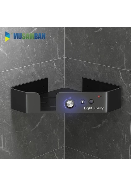 B Gümüş Tarzı Musamban Yumruksuz Banyo Rafı Matkapsız Köşe Rafları Duş Mutfak Düzenleyici Depolama Raf Tutucu Banyo Aksesuarları Seti (Yurt Dışından) fırsatları