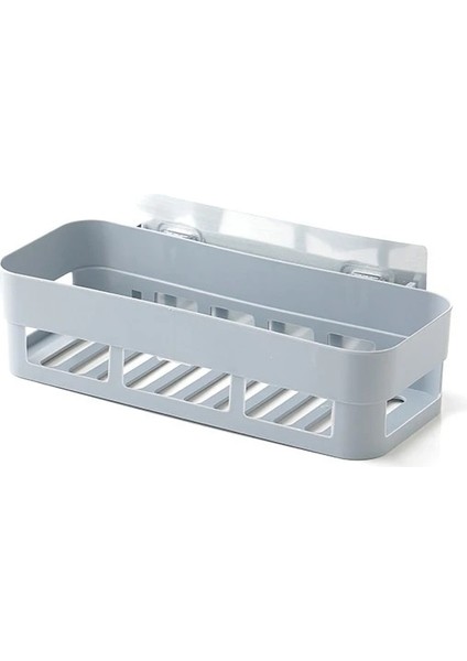 Gri 26X10X6CM Tarzı Raf Banyo Raf Organizatör Tuvalet Şampuanı Jel Depolama Sepeti Dekorasyon Banyo Köşe Duş Rafı Raf Tutucu Aksesuarları (Yurt Dışından)