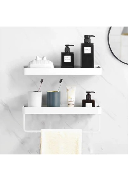 B-30 cm Stili Banyo Rafı Beyaz Alüminyum Emtia Organizatör Rafları Mutfak Depolama Rafı Duş Şampuan Tutucu Havlu Asılı Bar (Yurt Dışından) fiyatları