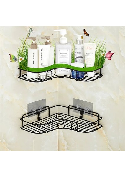 Bir Stil Banyo Aksesuarları Yumruk Ücretsiz Köşe Banyo Rafı Banyo Armatürleri Ferforje Depolama Rafı Mutfak Tripodu Raf Mj (Yurt Dışından) fiyatları