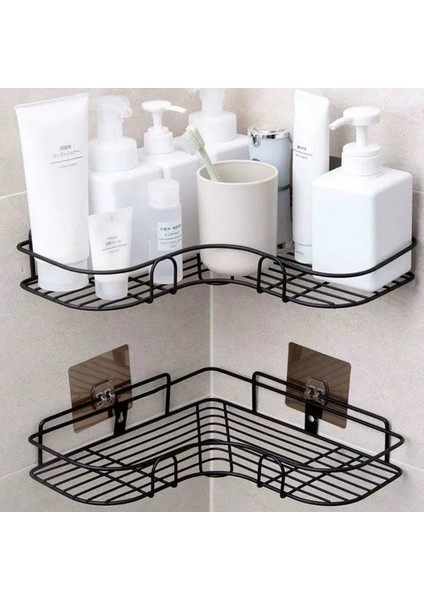 Bir Stil Banyo Aksesuarları Yumruk Ücretsiz Köşe Banyo Rafı Banyo Armatürleri Ferforje Depolama Rafı Mutfak Tripodu Raf Mj (Yurt Dışından) modelleri