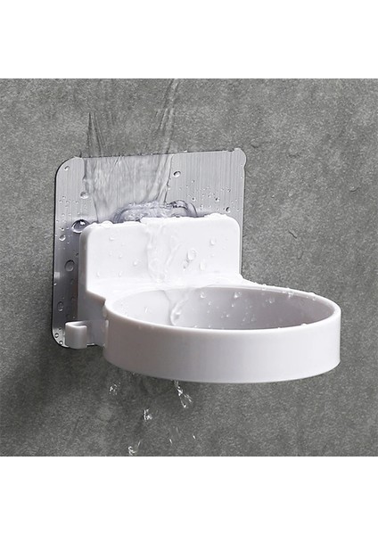 Gri-2 Adet Tarzı Duvara Monte Saç Kurutma Makinesi Tutucu Organize Raf Banyo Kendinden Yapışkanlı Fön Makinesi Tutucu Raf Saç Kurutma Makinesi Için Banyo Aksesuarları (Yurt Dışından)