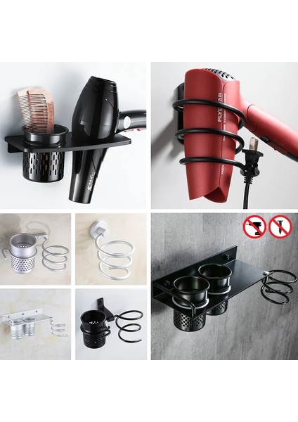 Bir Stil Çok Fonksiyonlu Banyo Saç Kurutma Makinesi Tutucu Duvara Monte Raf Uzay Alüminyum Raf Depolama Organizatör Saç Kurutma Makinesi Tutucu F1009 (Yurt Dışından) fiyatları