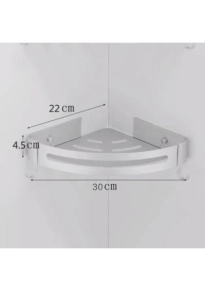 Gümüş Tarzı Duvara Monte Fırçalanmış Altın Depolama Köşe Rafı Bornoz Askısı ile Banyo Sepeti Tutucu Aksesuarları Mutfak Düzenleyici Şampuan Rafı (Yurt Dışından)