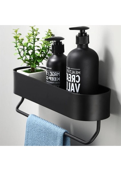 50CM Siyah Tarzı Banyo Rafı Mutfak Duvar Rafları Banyo Havlusu Tutucu Siyah Duş Depolama Sepeti Mutfak Düzenleyici Banyo Aksesuarları (Yurt Dışından) fiyatları