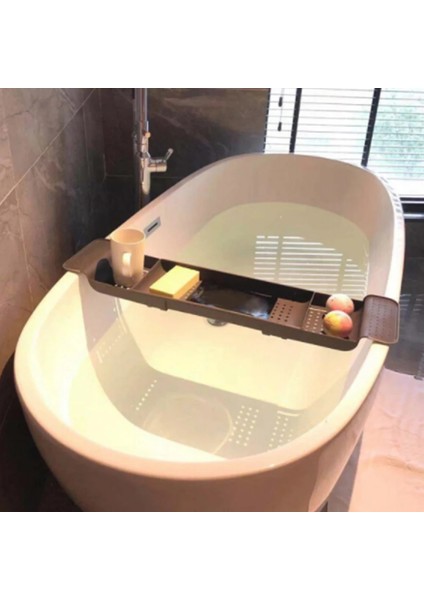 Koyu Gri Tarzı Drenaj Teleskopik Küvet Rafı, Banyo, Plastik Banyo Lavabo Rafı, Küvet Tepsisi, Mutfak Lavabosu, Banyo ve Depolama Rafı (Yurt Dışından) fiyatları