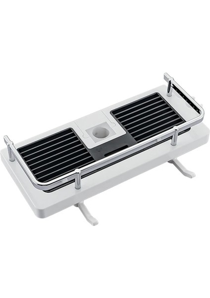 Sarı Tarzı Şampuan Tutucu Kanca ile Içi Boş Drenaj Raf Duş Çubuğu Organizatör Ayrılabilir Sabun Tepsisi Lavabo Caddy Banyo Aksesuarları (Yurt Dışından)