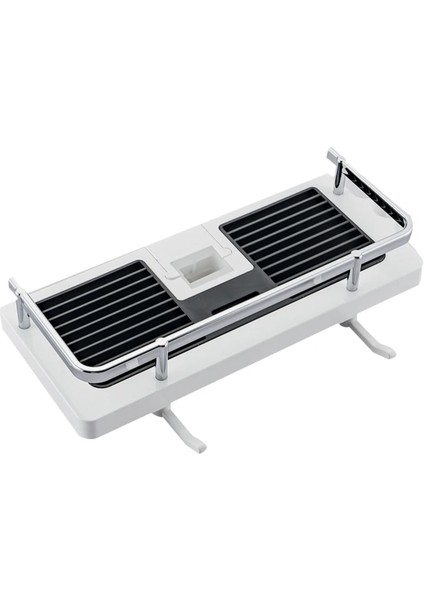 Sarı Tarzı Şampuan Tutucu Kanca ile Içi Boş Drenaj Raf Duş Çubuğu Organizatör Ayrılabilir Sabun Tepsisi Lavabo Caddy Banyo Aksesuarları (Yurt Dışından)