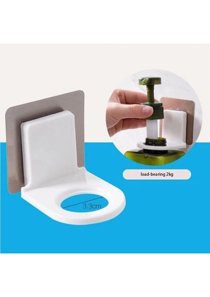 Plastik Tarzı Ula Paslanmaz Çelik Duvara Monte Sabun Duş Jeli Dağıtıcı Şişe Tutucu Kanca Asılı Askı Raf Banyo Mutfak Düzenleyici (Yurt Dışından)