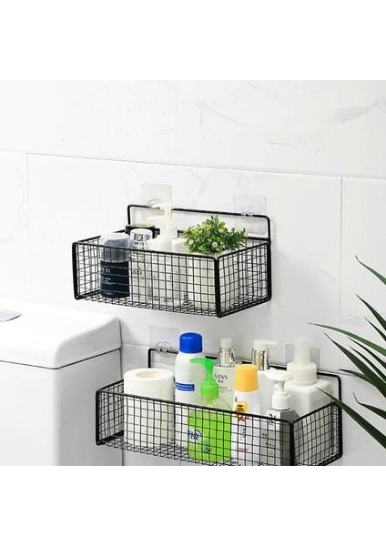 Altın S 1pcs Tarzı Siyah Duvara Monte Banyo Rafı Organizatör Şampuan Rafı Tuvalet Aksesuarları Mutfak Ücretsiz Yumruk Çeşni Depolama Sepeti (Yurt Dışından) indirimleri