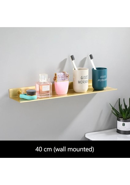 30CM-ALTIN Tarzı Promosyon Yaratıcı Altın Banyo Köşe Rafları cm Modern Altın Banyo Rafları Mutfak Depolama Rafı Banyo Rafları (Yurt Dışından) fırsatları