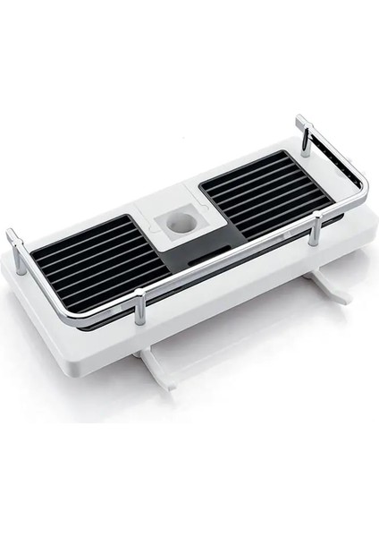 Siyah Yuvarlak Delik Stili Banyo Ayrılabilir Kutup Rafları Tutucu Duş Depolama Rafı Şampuan Şişesi Tepsi Raf Organizatör Tek Katmanlı Duş Başlığı Tutucu (Yurt Dışından) fiyatları