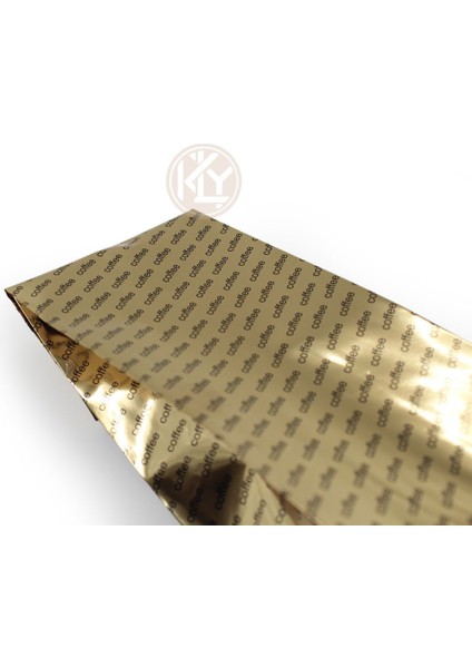 Gold Coffee Baskılı Yan Körüklü Torba 9 x 30+3 cm 500 gr 1 kg modelleri