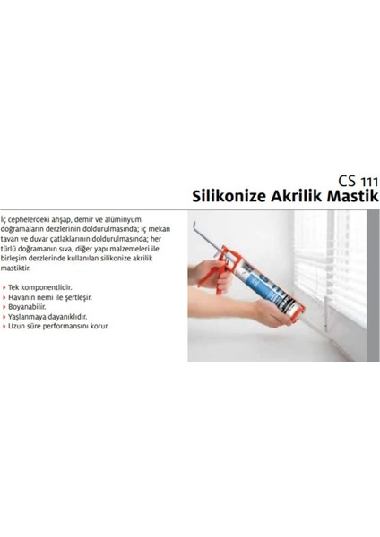 Ceresıt Cs 111 Akrilik Mastik Beyaz 280ML