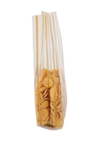 Altın Yaldız Çizgili Yan Körüklü Torba 8 x 32+2,5 cm 500 gr 1 kg fırsatları