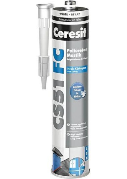 Ceresıt Pu Mastik 280 ml Beyaz Cs 51