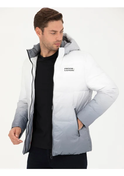 Pierre Cardin Erkek Gri Kapüşonlu Spor Mont 50272840-VR024