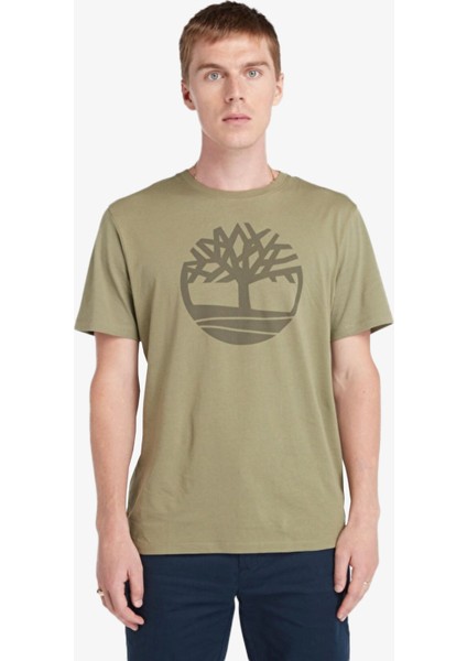 Tree Logo Short Sleeve Erkek Yeşil T-Shirt TB0A2C2RAP61