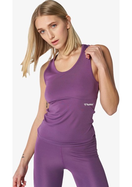 Hmlt-Mt Active Top Kadın Mor T-Shirt 911761-3607