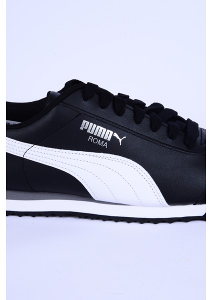 353572-11 Roma Deri Ortopedik Taban Siyah-Beyaz Sneaker Günlük Erkek Spor Ayakkabı fiyatları