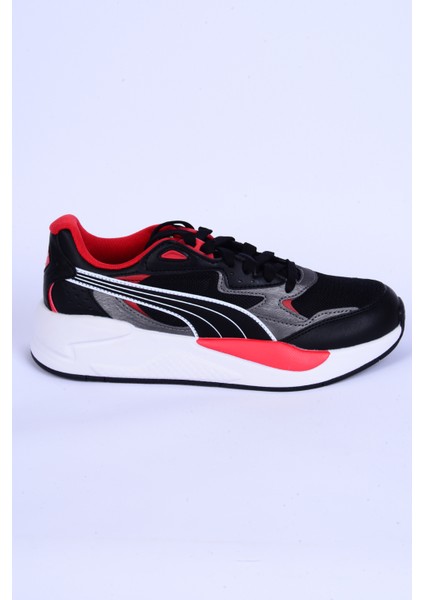 308061-01 Ferrari X-Ray Deri-Fileli Eva Taban Siyah Günlük Erkek Spor Ayakkabı