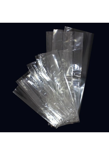 Şeffaf Yan Körüklü Torba 10 x 21+2 cm 200 gr 1 kg