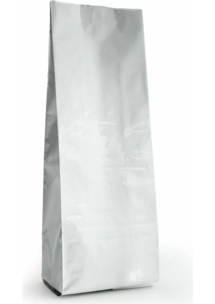 Gümüş Alümi̇nyum Yan Körüklü Torba 7,5 x 20+3 cm 100 gr 1000 Adet