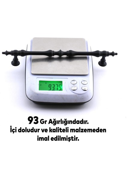 Şehzade Kulp Mobilya Mutfak Dolabı Çekmece Dolap Kulpları Kapak Kulpu Kulbu Siyah 160 mm Metal indirimleri