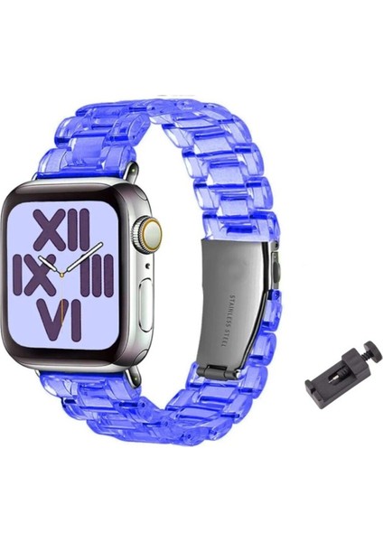 Psgtapple Watch Seri 8/7/6/se/4/3/2 Uyumlu (42 44 45 49 Mm) Paslanmaz Çelik Reçine Kordon
