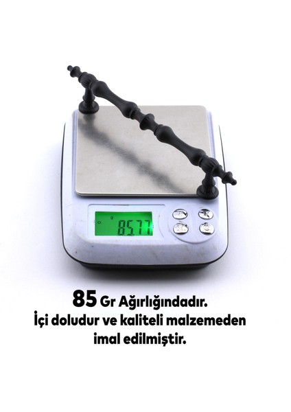 Şehzade Kulp Mobilya Mutfak Dolabı Çekmece Dolap Kulpları Kapak Kulpu Kulbu Siyah 128 mm Metal indirimleri