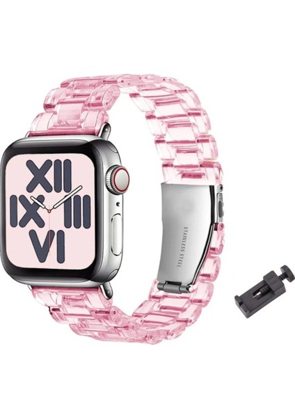 Psgtapple Watch Seri 8/7/6/se/4/3/2 Uyumlu (42 44 45 49 Mm) Paslanmaz Çelik Reçine Kordon
