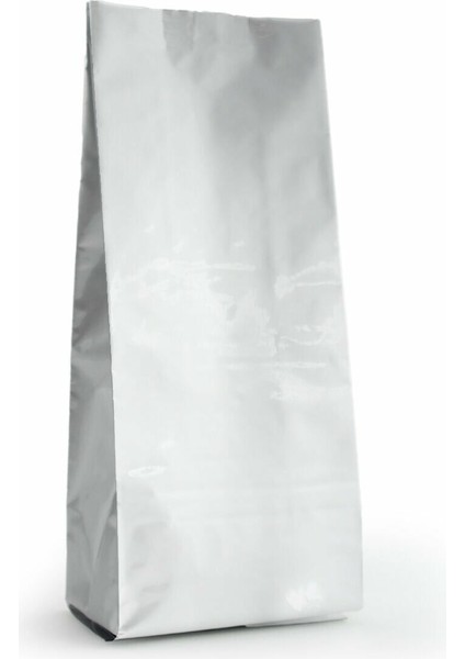 Gümüş Alümi̇nyum Yan Körüklü Torba 13 x 40+4 cm 1000 gr 100 Adet