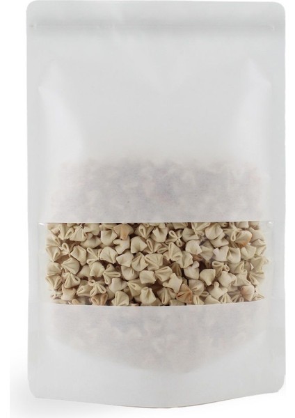Beyaz Kraft Dar Pencereli̇ Ki̇li̇tli̇ Doypack 16 x 27+4,5 cm 500 gr 100 Adet