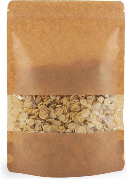 Kraft Dar Pencereli̇ Ki̇li̇tli̇ Doypack 20 x 30+5 cm 1000 gr 100 Adet