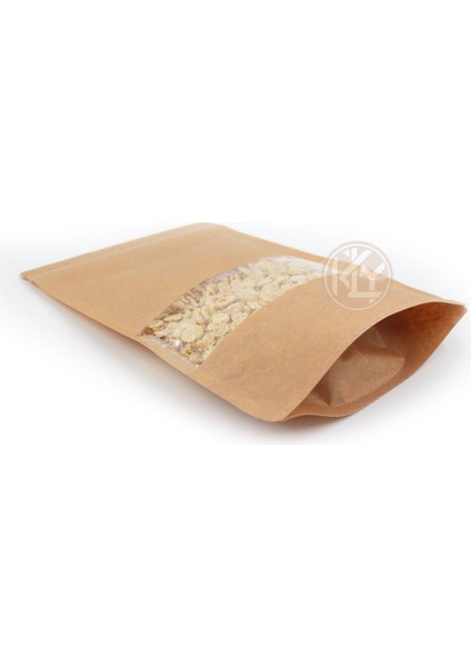 Kraft Dar Pencereli̇ Ki̇li̇tli̇ Doypack 20 x 30+5 cm 1000 gr 100 Adet