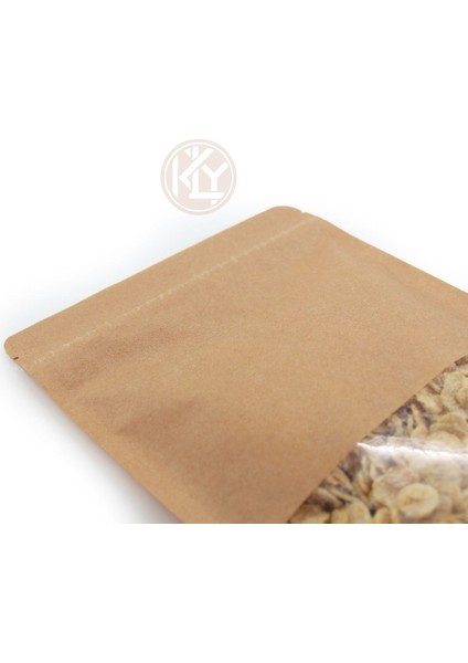 Kraft Dar Pencereli̇ Ki̇li̇tli̇ Doypack 20 x 30+5 cm 1000 gr 100 Adet