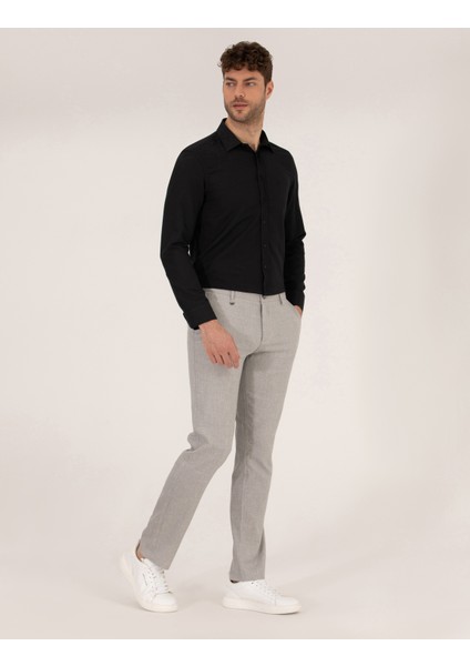 Erkek Siyah Slim Fit Oxford Gömlek 50268227-VR046 fırsatları