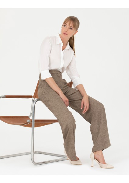 Kadın Camel Kumaş Pantolon 50273074-VR015