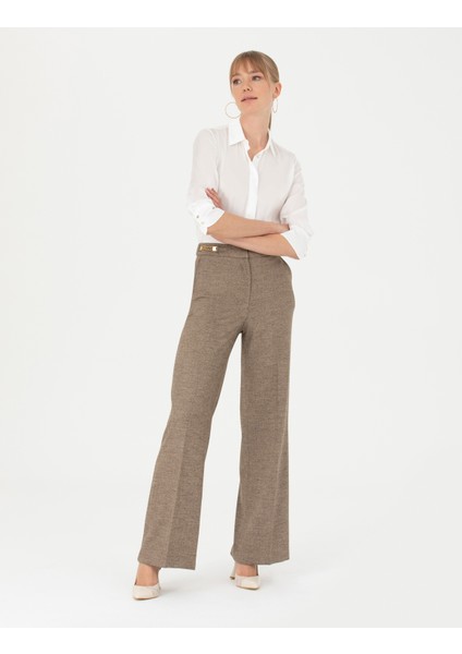 Kadın Camel Kumaş Pantolon 50273074-VR015 modelleri