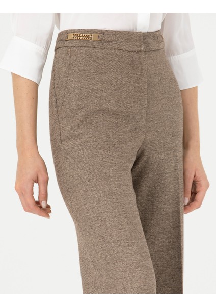 Kadın Camel Kumaş Pantolon 50273074-VR015 fırsatları
