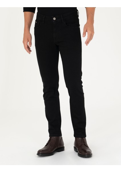 Pierre Cardin Erkek Siyah Slim Fit Jean Pantolon 50274214-VR046