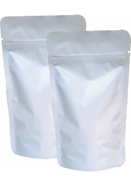 Beyaz Alümi̇nyum Ki̇li̇tli̇ Doypack 20X30+5 cm 1000 gr 100 Adet modelleri