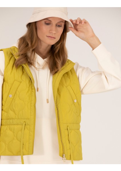 Kadın Yeşil Crop Top Yelek 50263126-VR235 fiyatları