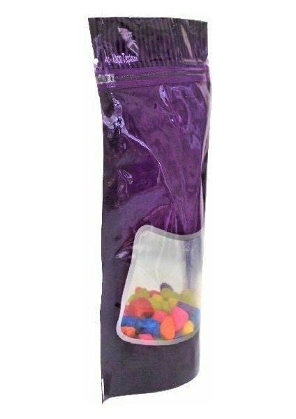 Mor Zemin Pencereli Doypack 11X18+3 cm 100 gr 100 Adet