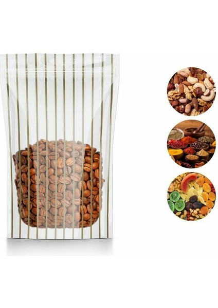 Yaldız Çi̇zgi̇li̇ Şeffaf Ki̇li̇tli̇ Doypack 20 x 30+5 cm 1000 gr 1000 Adet