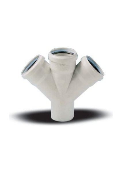 Ege Yıldız 110X110X110 Pvc Çift Çatal 3,2 mm - 9996669926472