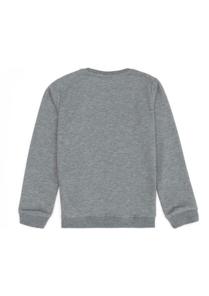 Erkek Çocuk Gri Melanj Sweatshirt 50276079-VR086