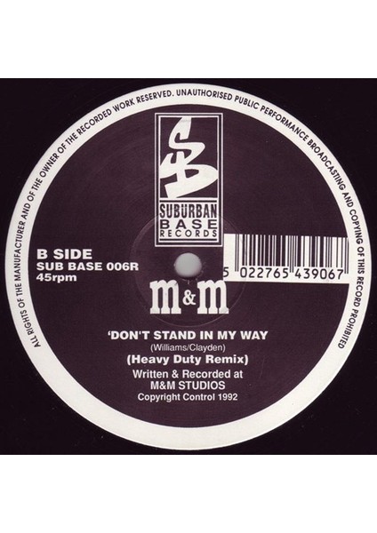 M&m Featuring Rachel Wallace – I Feel This Way / Don't Stand In My Way (Remixes) - Breakbeat, Hardcore Vinly Plak  Alithestereo