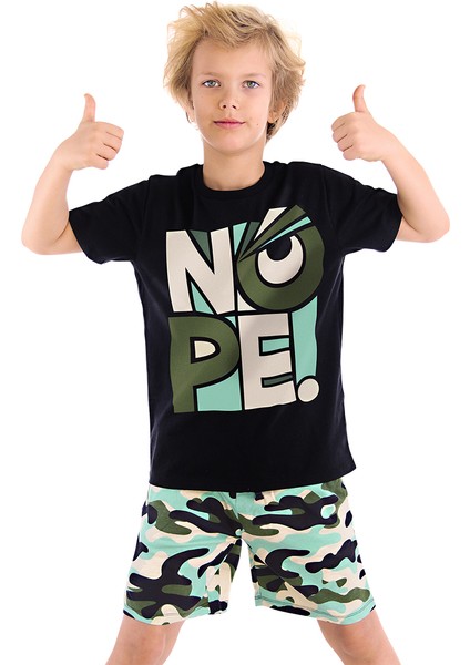 Nope Erkek Çocuk T-Shirt Şort Takım