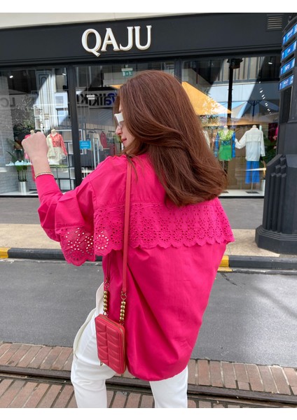 Fisto Detaylı Oversize Gömlek fırsatları